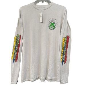 Xbox Gray Long Sleeve Shirt Men’s M Chain Graphic Gaming Tee